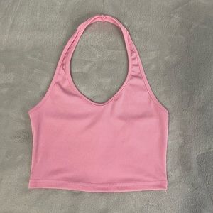 pink halter top